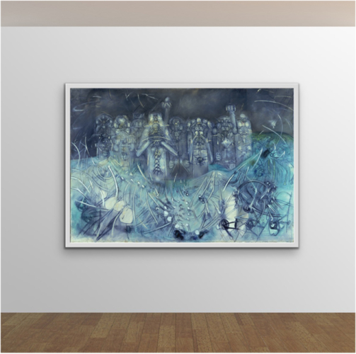 Roberto Matta Les Encercleurs, 1953. Colección Madrid, España.